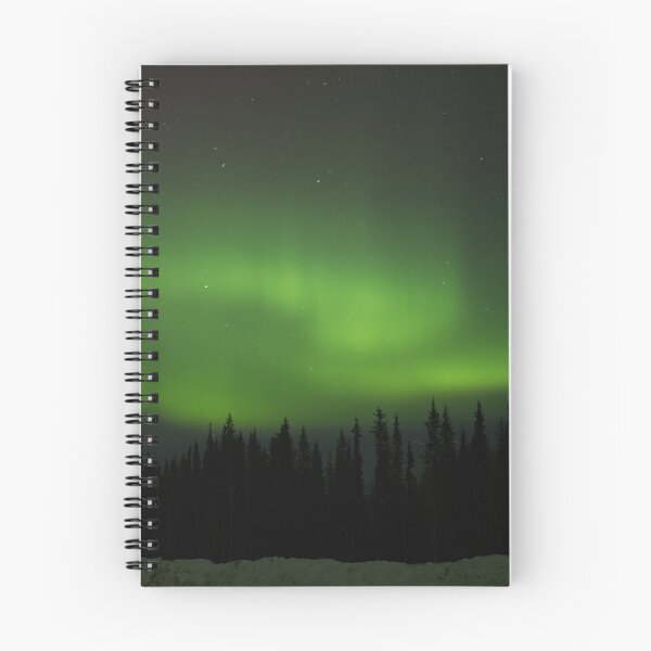 Item preview, Aurora on Night Sky, Green Aurora, Night Sky, Forest Landscape designed and sold by Seishinart.