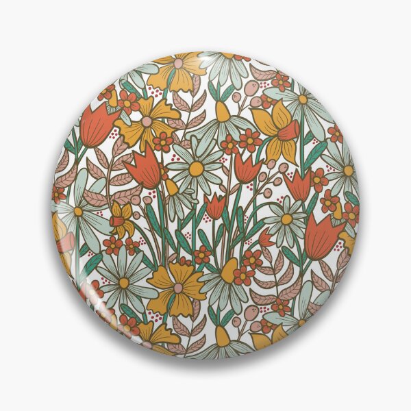 Artikelvorschau, Janine-Retro-Vintage-Blumen entworfen und verkauft von Kimmygowland.