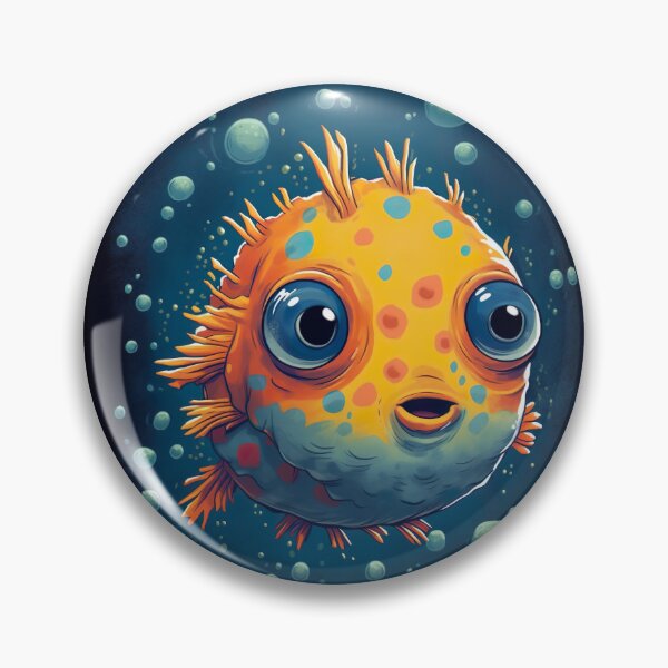 Item preview, Colorful Baby Boxfish Cartoon with Bubbles designed and sold by Anthony Ross.