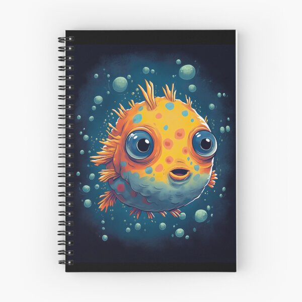Item preview, Colorful Baby Boxfish Cartoon with Bubbles designed and sold by Anthony Ross.
