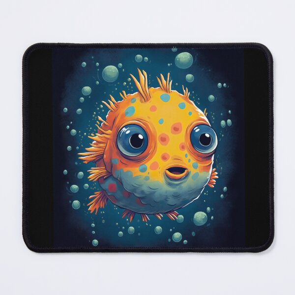 Item preview, Colorful Baby Boxfish Cartoon with Bubbles designed and sold by Anthony Ross.