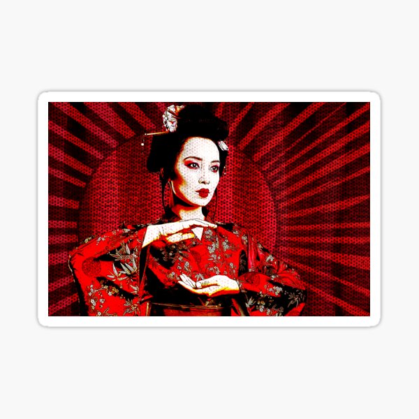 Item preview, Japanese Geisha Warrior with Sun designed and sold by Leila8888.