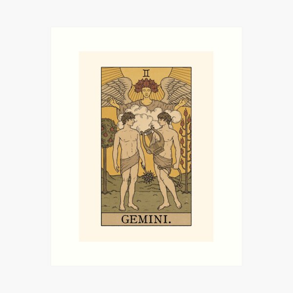 Item preview, Gemini - Tarot Card designed and sold by Thiago Corrêa.