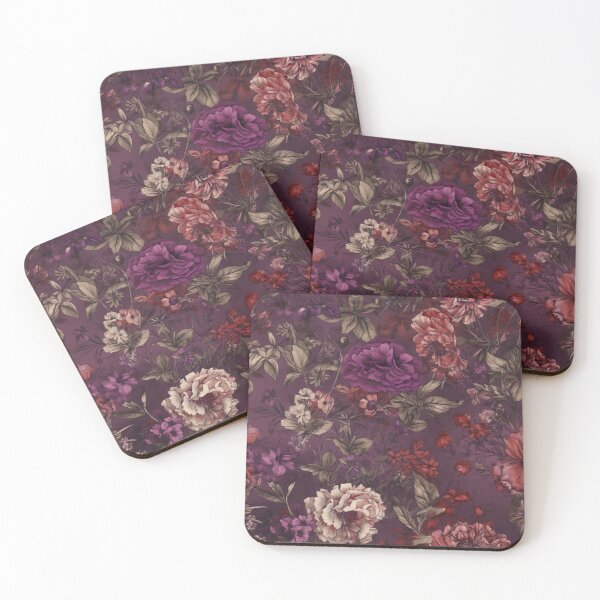 Item preview, Classic floral pattern in pink and red tones designed and sold by creationen-surihs.