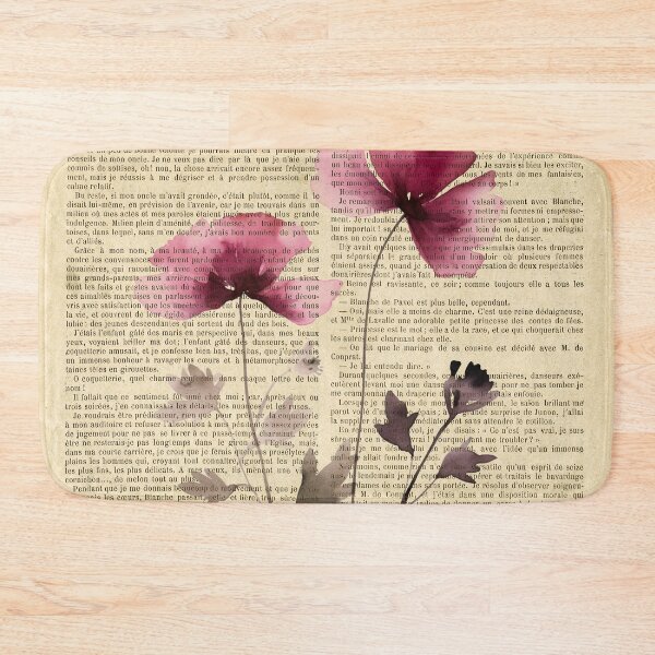 Item preview, Botanical print, on old book page - dried poppy flower designed and sold by Art by Lilia.