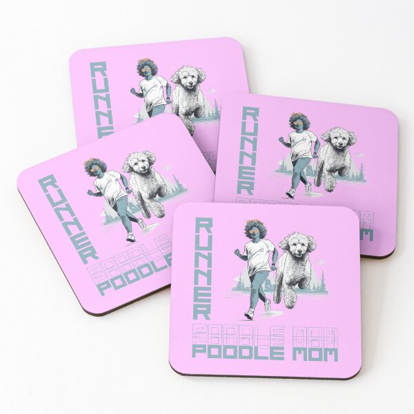 Item preview, Poodle Running Partner: un diseño motivador para mamás caninas activas designed and sold by brindled.