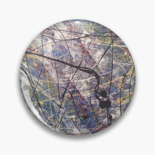 Item preview, A blue Jackson Pollock-inspired painting designed and sold by TheBlueline.