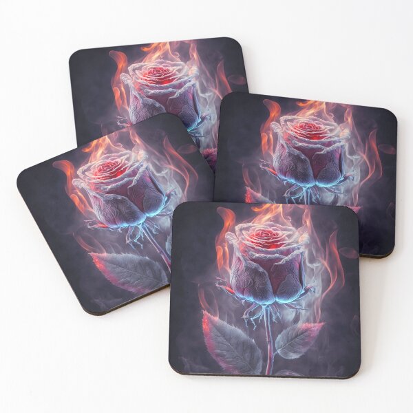 Item preview, Rose on Fire and Ice designed and sold by Art by Lilia.