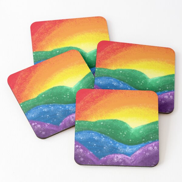 Item preview, Rainbow Hills (sunset) designed and sold by Robin-Ruby.