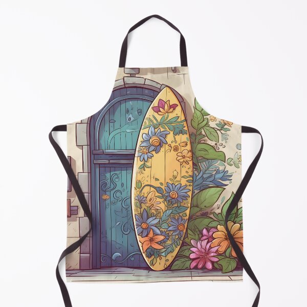Artikelvorschau, Floral Wave Rider: ein einzigartiger Surf-Print entworfen und verkauft von SDVibeDesigns.
