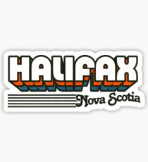 Halifax, Nova Scotia | Retro Stripes Sticker