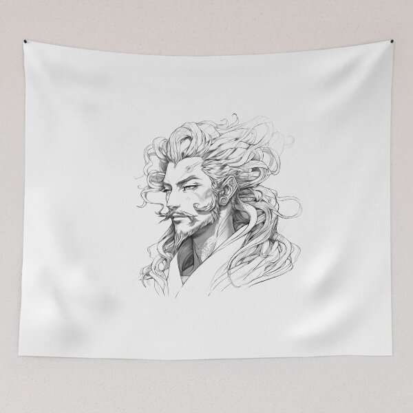 Item preview, Nordic Mythology black and white vikings high quality designed and sold by Tomioka-Art.