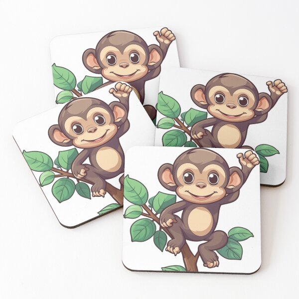 Item preview, Friendly Monkey Magic: Charming Artwork for All Ages designed and sold by ZDP-ART.