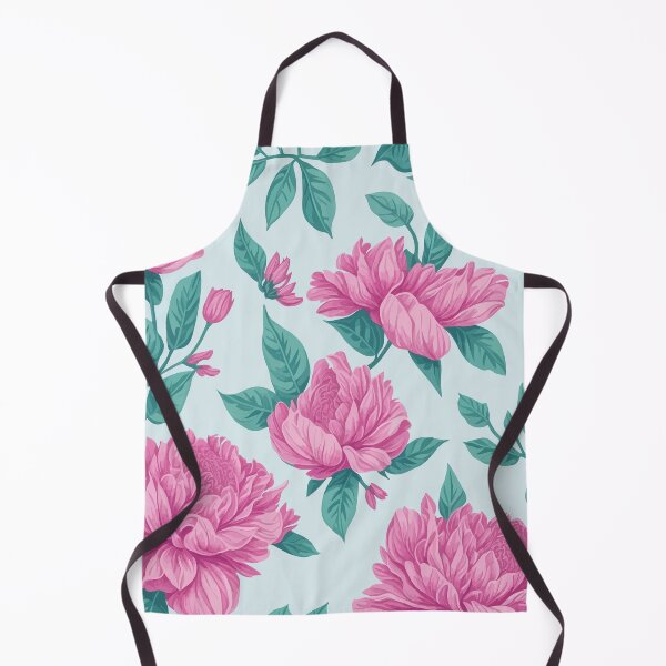 Item preview, peonies on a light background pattern designed and sold by jkrphoto.