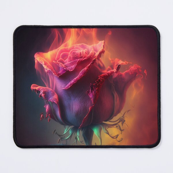 Item preview,  Red Rose on Fire and Ice designed and sold by Art by Lilia.