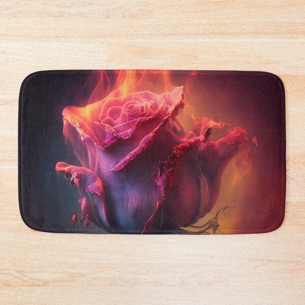 Item preview,  Red Rose on Fire and Ice designed and sold by Art by Lilia.