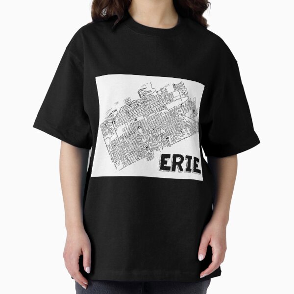 Item preview, Erie Pennsylvania Map  designed and sold by fiberandgloss.