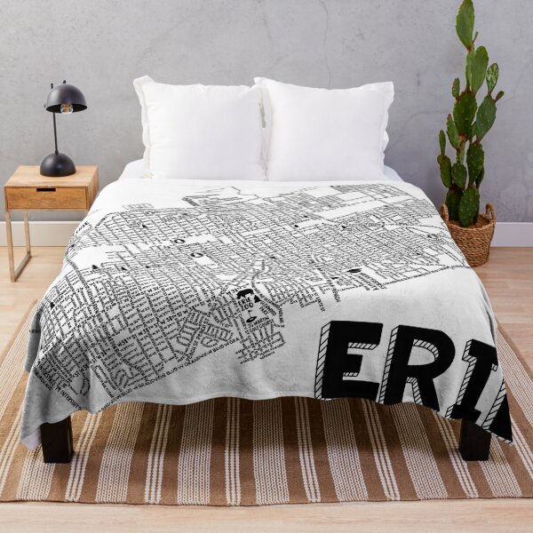 Item preview, Erie Pennsylvania Map  designed and sold by fiberandgloss.
