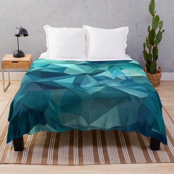 Item preview, Crystal Waves: A Polygonal Ocean Design designed and sold by SDVibeDesigns.