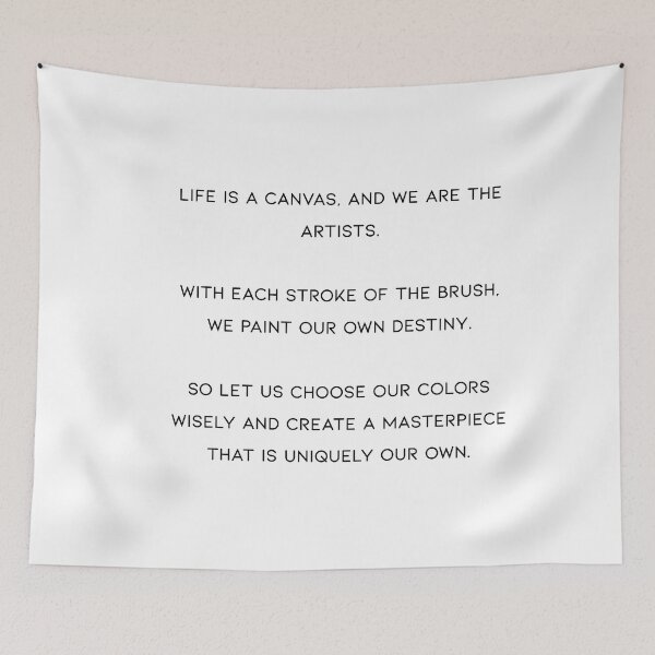 Item preview, Life is a canvas, and we are the artists designed and sold by peggieprints.