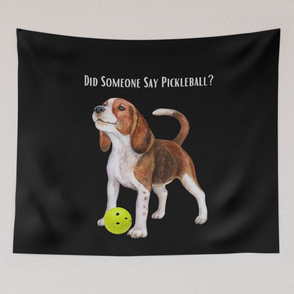 Item preview, Beagle Wants to Play Pickleball designed and sold by A-K-Designs.