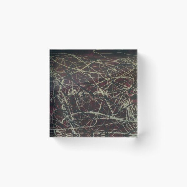 Item preview, A red Jackson Pollock-inspired painting designed and sold by TheBlueline.