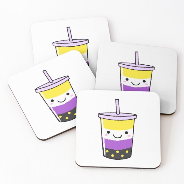 Item preview, Non-Binary Pride Bubble Tea designed and sold by rainbow-milk.