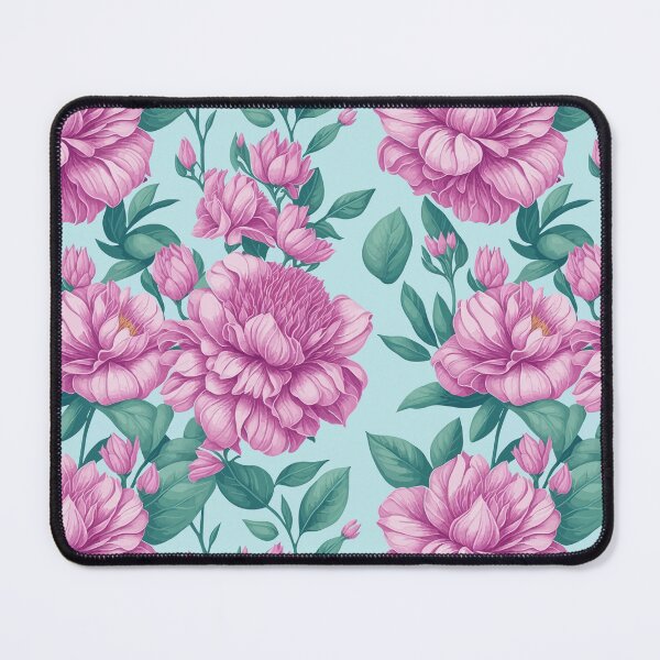 Item preview, peonies on a light background pattern designed and sold by jkrphoto.