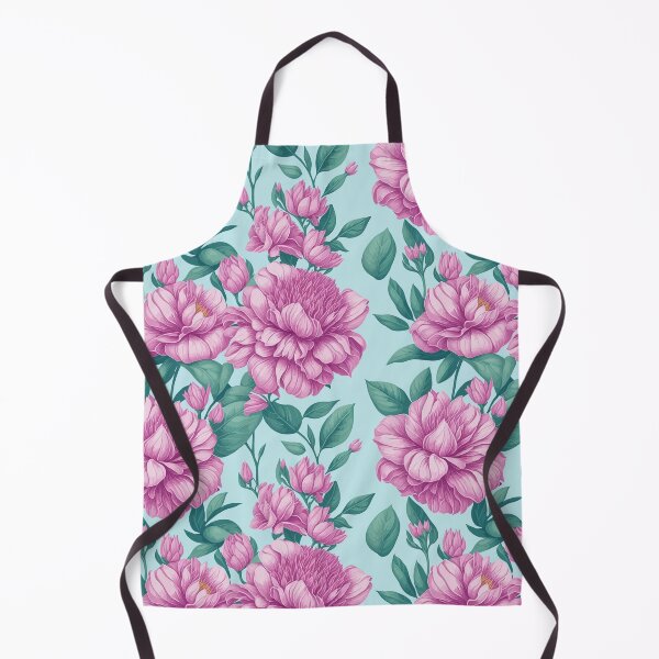 Item preview, peonies on a light background pattern designed and sold by jkrphoto.