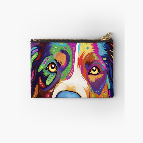 Item preview, psychedelic australian shepherd dog designed and sold by BenjaminsPlace.