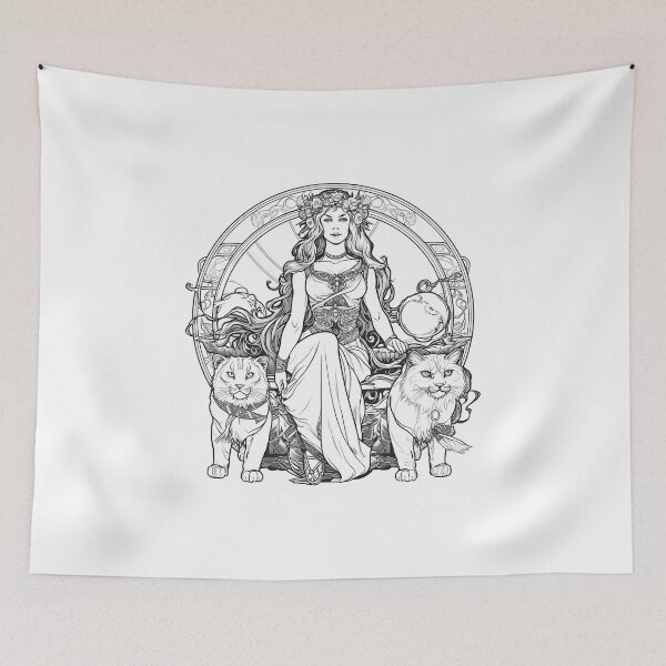 Item preview, Nordic Mythology black and white vikings high quality designed and sold by Tomioka-Art.
