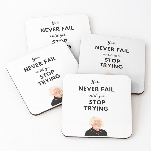 Item preview, You never fail until you stop trying designed and sold by ShpzzArt.