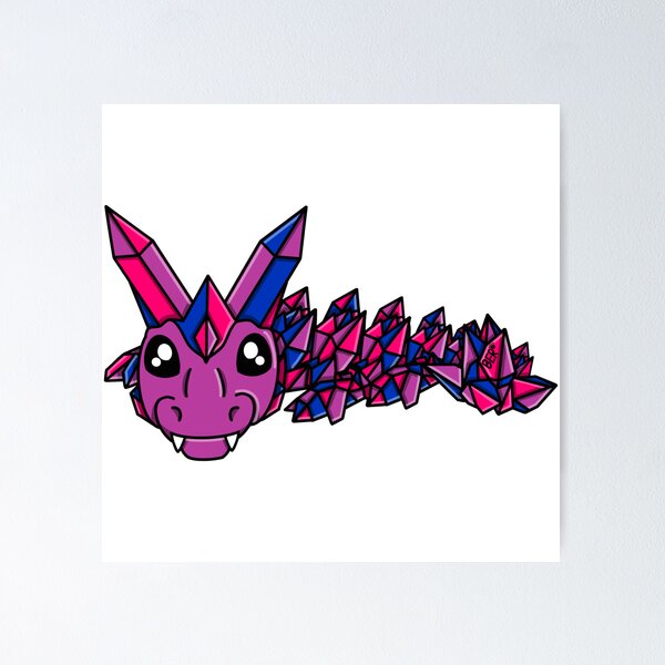 Artikelvorschau, Bisexual Pride Crystal Fidget Dragon  entworfen und verkauft von SentABear.
