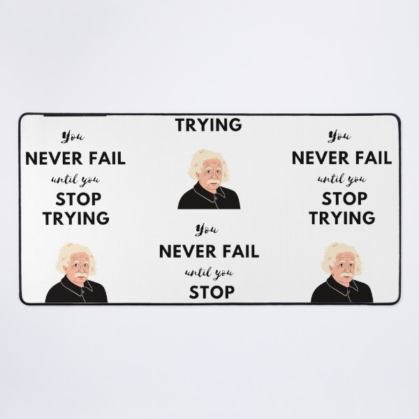 Item preview, You never fail until you stop trying designed and sold by ShpzzArt.
