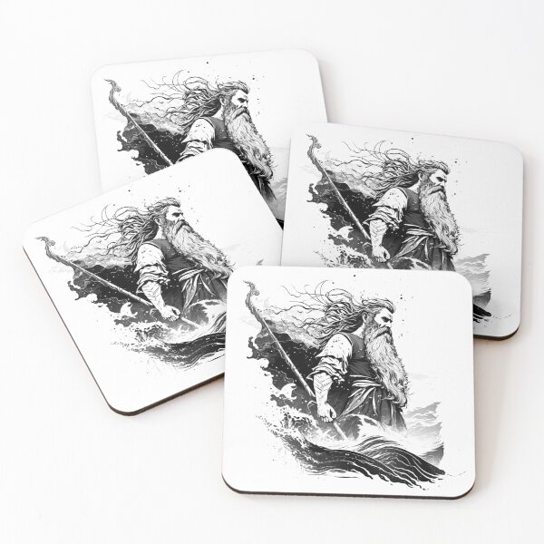 Item preview, Nordic Mythology black and white vikings high quality designed and sold by Tomioka-Art.