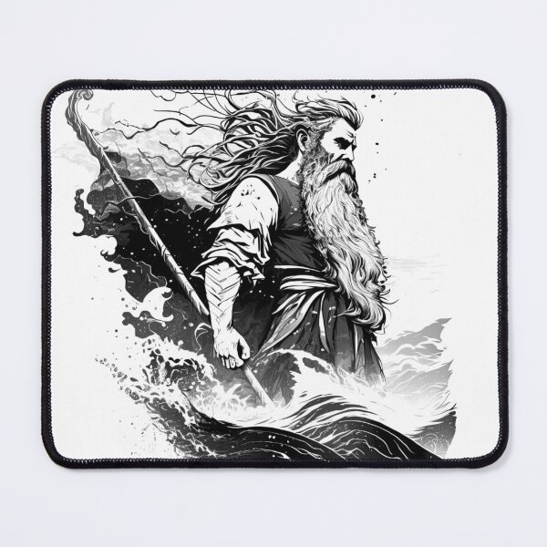 Item preview, Nordic Mythology black and white vikings high quality designed and sold by Tomioka-Art.