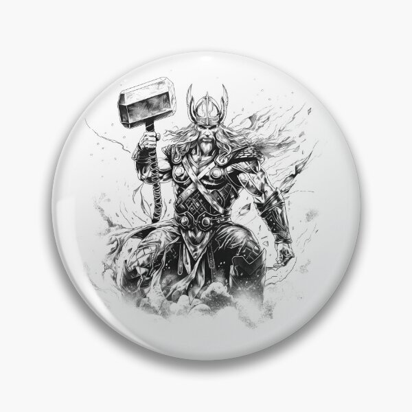 Item preview, Nordic Mythology black and white vikings high quality designed and sold by Tomioka-Art.