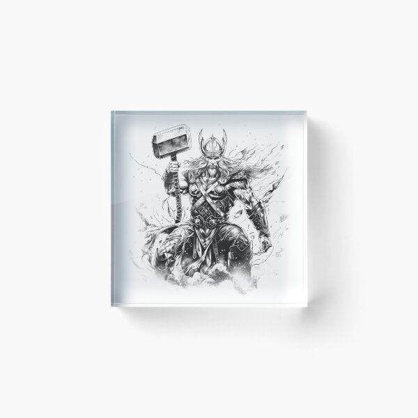 Item preview, Nordic Mythology black and white vikings high quality designed and sold by Tomioka-Art.
