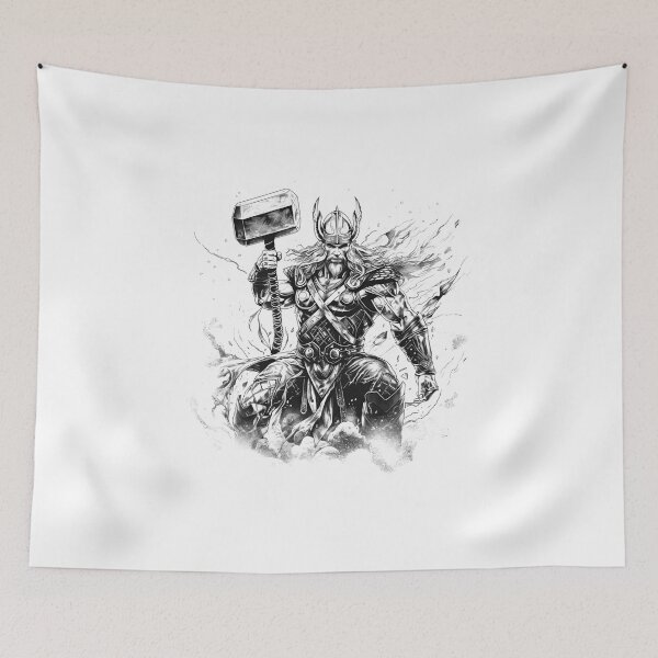 Item preview, Nordic Mythology black and white vikings high quality designed and sold by Tomioka-Art.