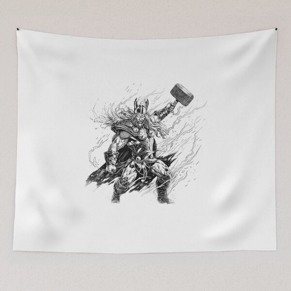 Item preview, Nordic Mythology black and white vikings high quality designed and sold by Tomioka-Art.