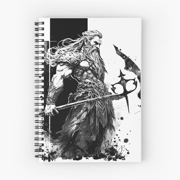Item preview, Nordic Mythology black and white vikings high quality designed and sold by Tomioka-Art.