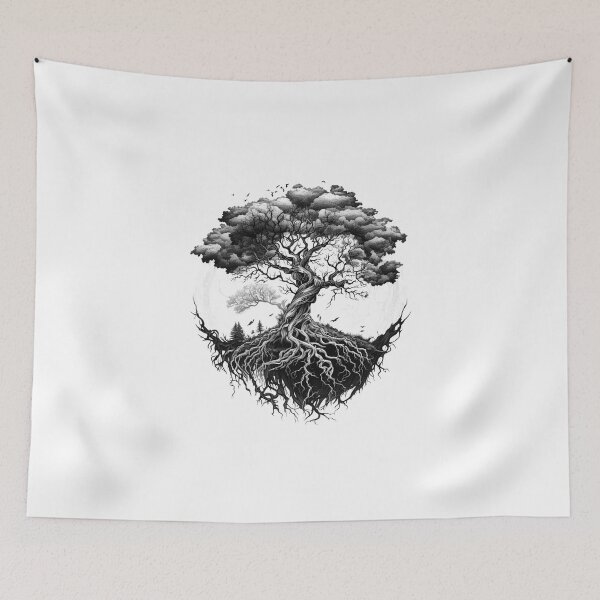 Item preview, Nordic Mythology black and white vikings high quality designed and sold by Tomioka-Art.