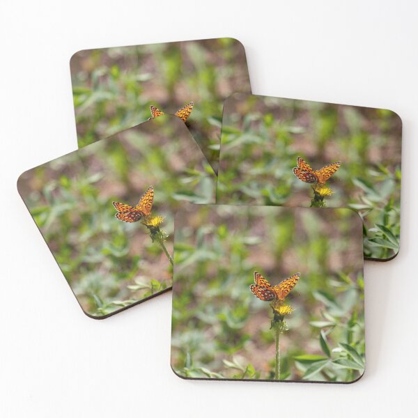 Item preview, Butterfly pollinating a yellow flower designed and sold by Shizenkai.