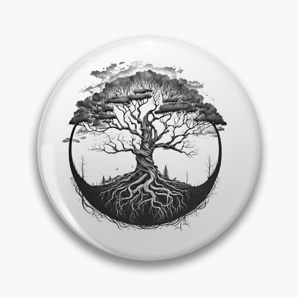 Item preview, Nordic Mythology black and white vikings high quality designed and sold by Tomioka-Art.