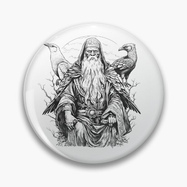 Item preview, Nordic Mythology black and white vikings high quality designed and sold by Tomioka-Art.