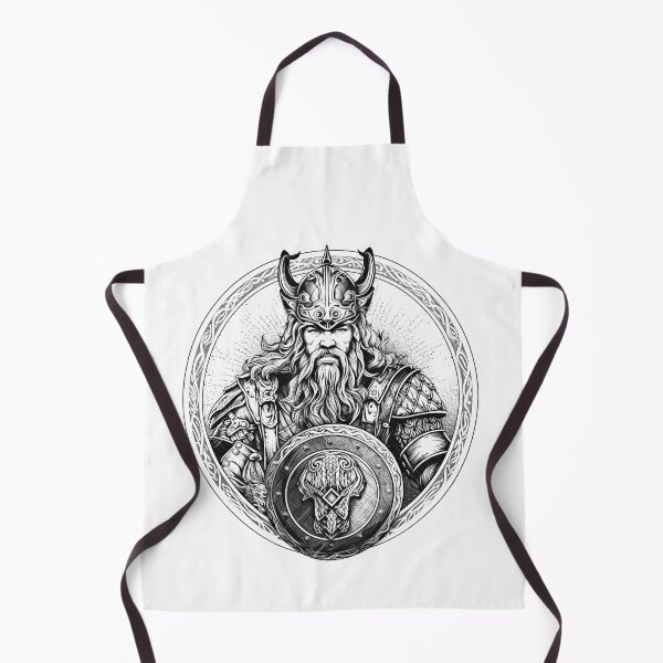 Item preview, Nordic Mythology black and white vikings high quality designed and sold by Tomioka-Art.