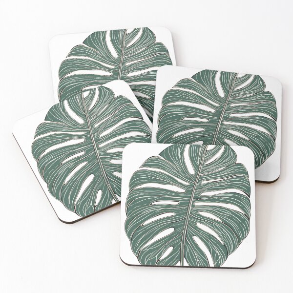 Item preview, Elegant Monstera Leaf Art Line Sketch | RHAPHIDOPHORA TETRASPERMA designed and sold by StickeryPickery.