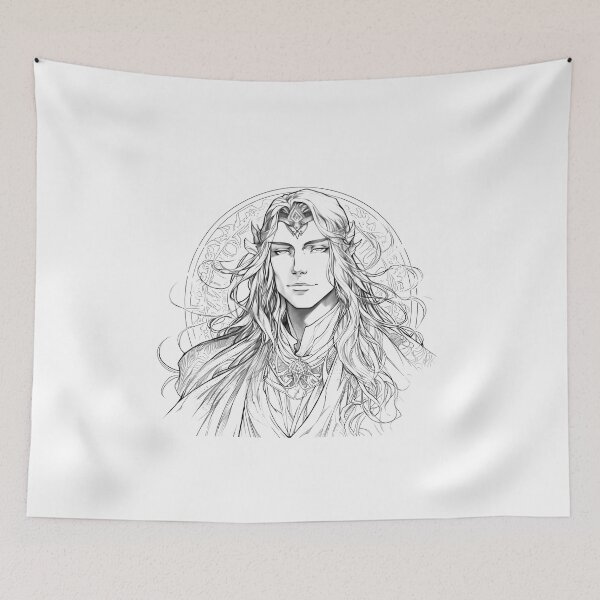 Item preview, Nordic Mythology black and white vikings high quality designed and sold by Tomioka-Art.