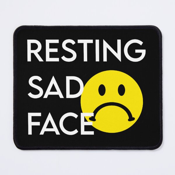 Item preview, Resting Sad Face designed and sold by tys-designs.