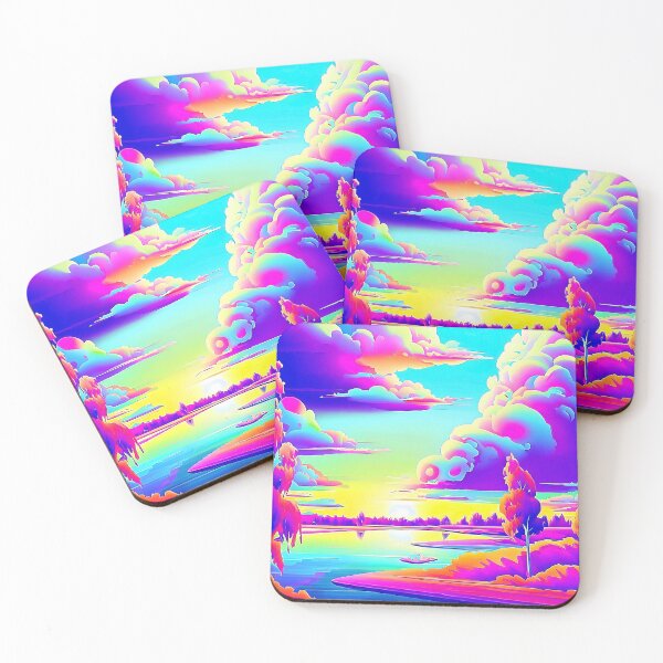 Item preview, Evening on the Lake Pop Art Landscape designed and sold by LaRoach Digital Arts.